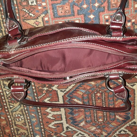 Giani Bernini Leather Purse in Burgundy * VGUC * Vintage c2006 * - Picture 5 of 7